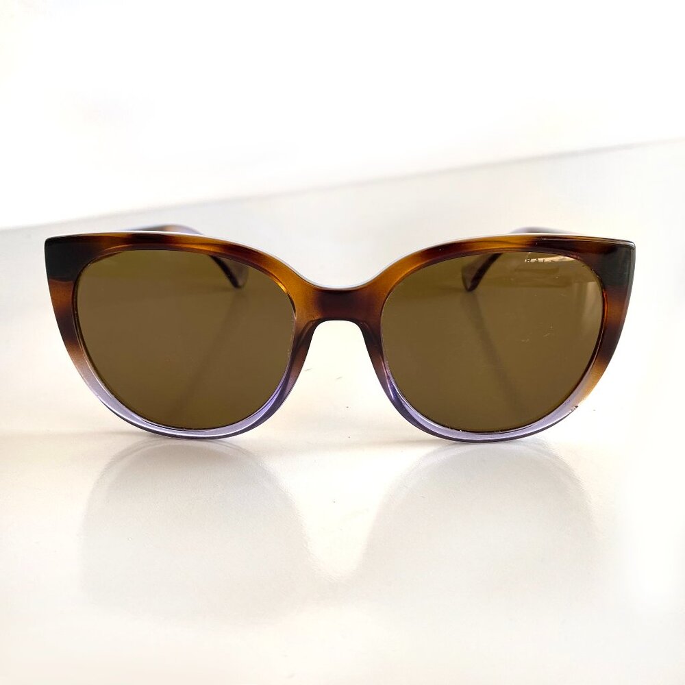 Ralph Lauren RA 5249 Brown Tortoise Purple Sunglasses 55-19-140 Polarize + Case